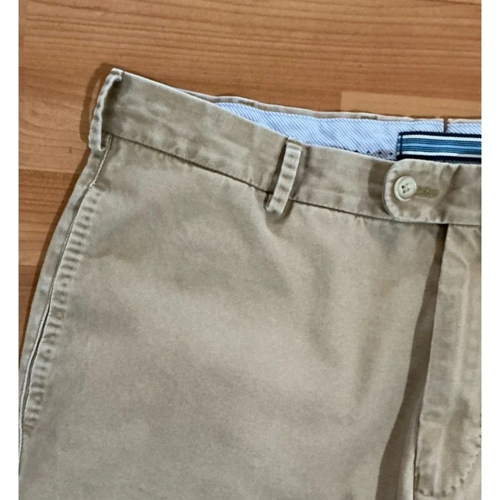 Peter‎ Millar Khaki Chinos sz 35 100% Cotton Classic Fit Peru